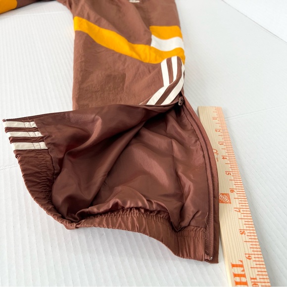 Adidas Brown Athletic Pant Men’s S DC United Soccer Blokecore Streetwear Zippers - Picture 7 of 9
